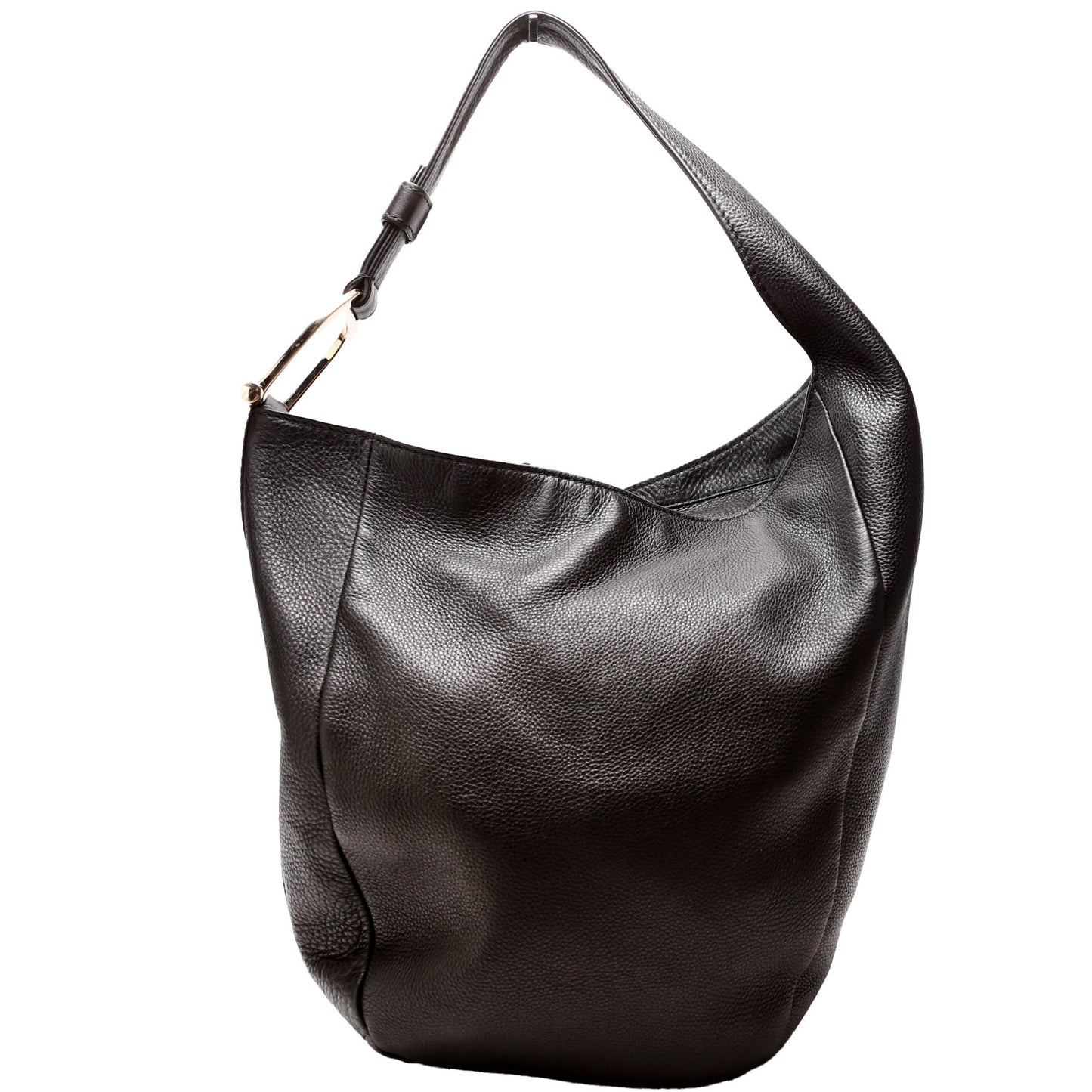 Gucci 257050 Greenwich Leather One Shoulder Black Bag