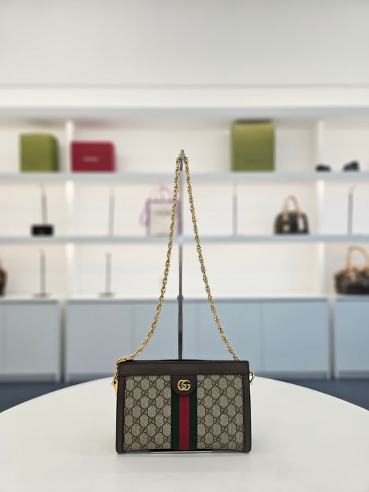 Gucci Chain Leather Shoulder Bag