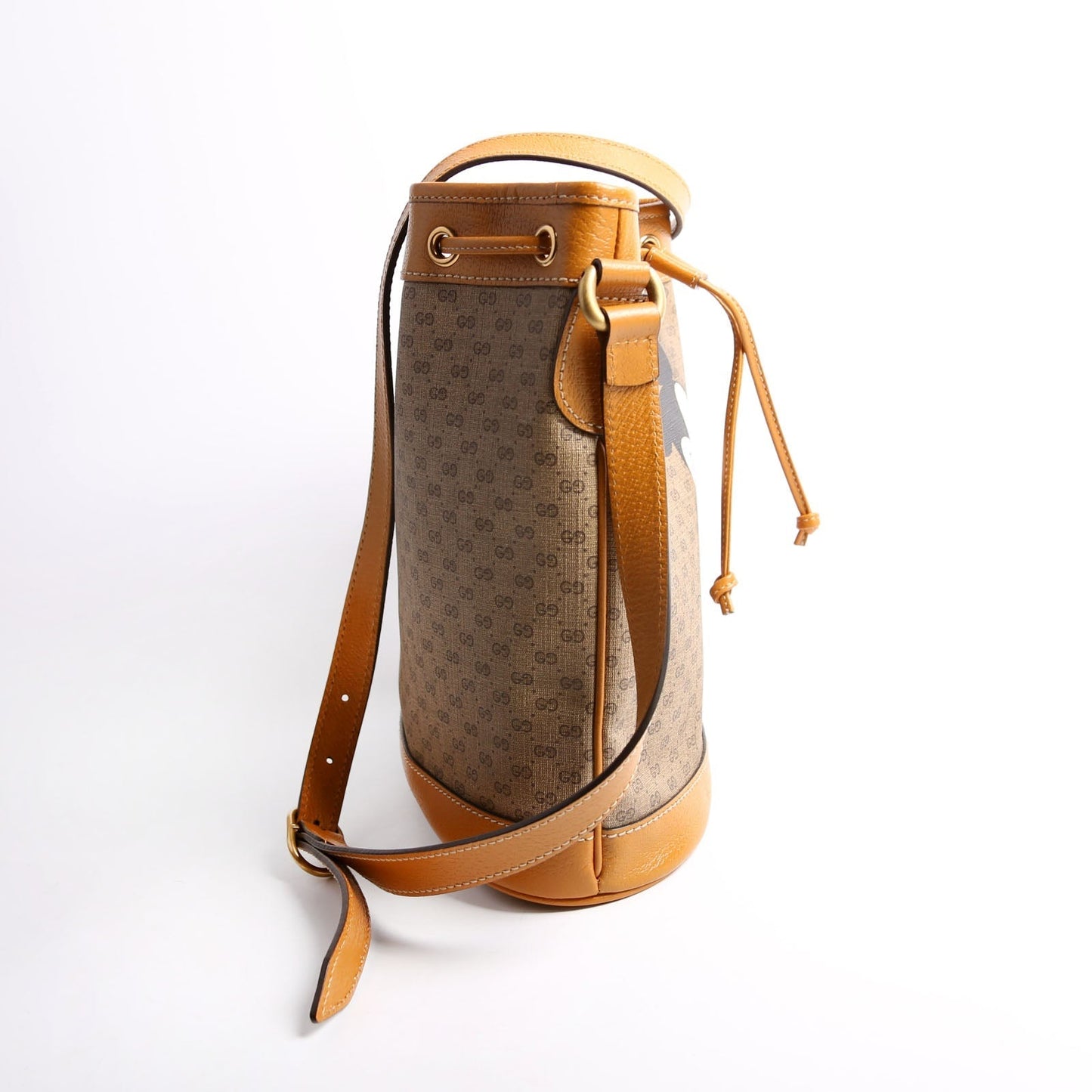 Gucci 602691 Disney Micro GG Bucket Brown Bag