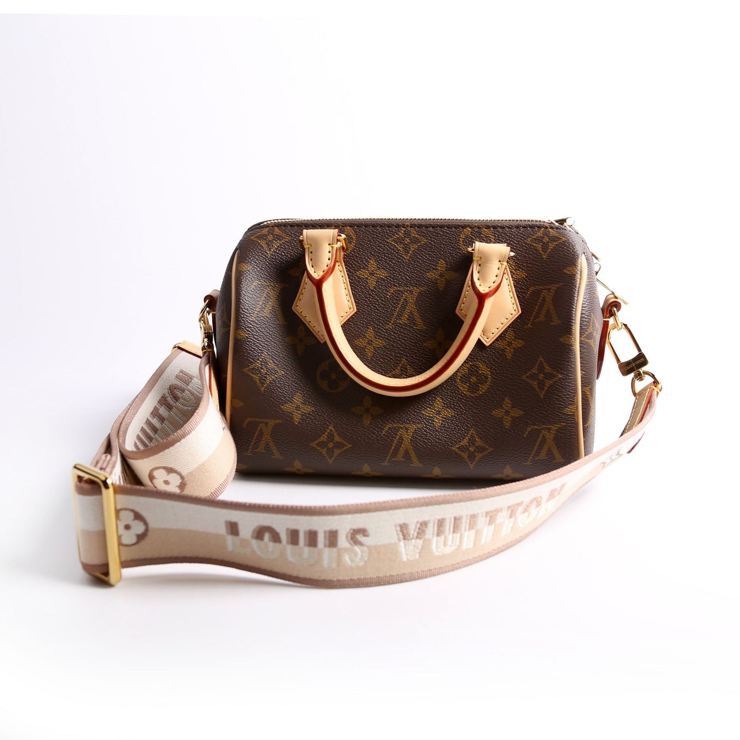 Louis Vuitton Speedy 20 Bandouliere Monogram Beige