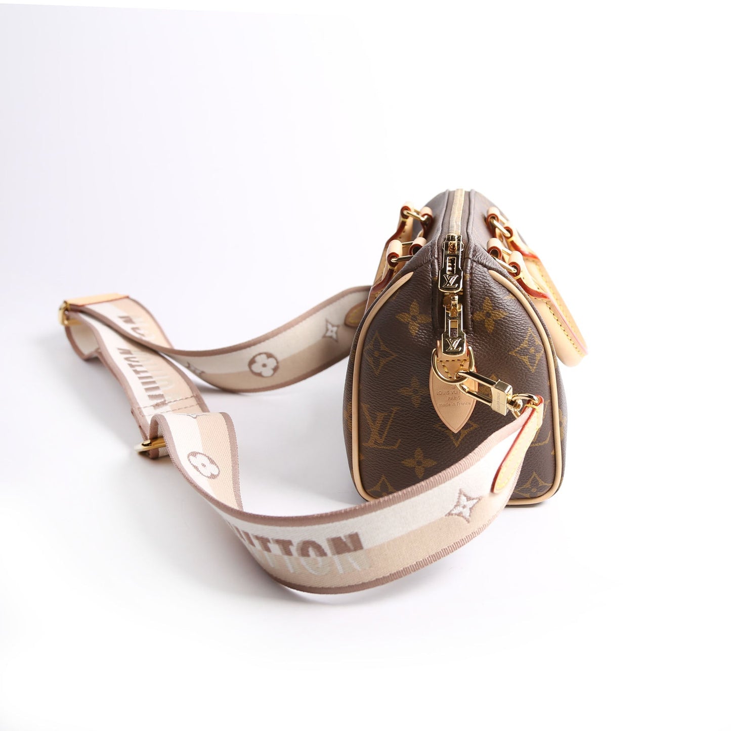Louis Vuitton Speedy 20 Bandouliere Monogram Beige