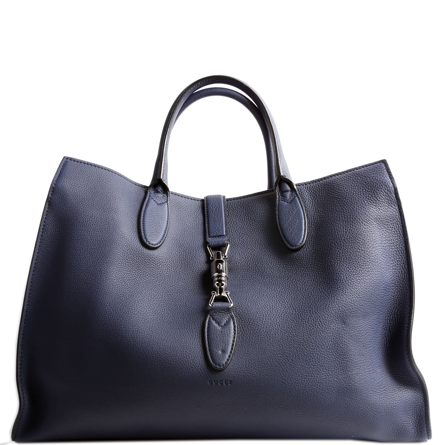 Gucci 362970 Jackie Soft Large Tote Blue Bag