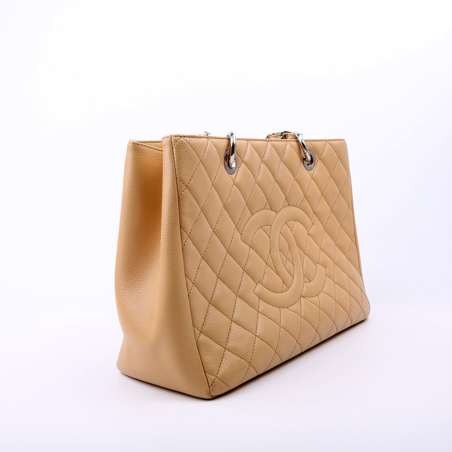 Chanel Grand Shopping Tote Caviar Tan Bag