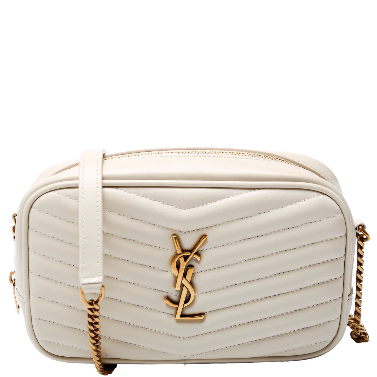Saint Laurent Lou Camera Mini 748849 Cream Bag