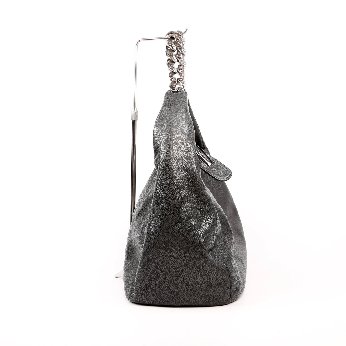 Chanel 31 Caviar Hobo Grey Bag
