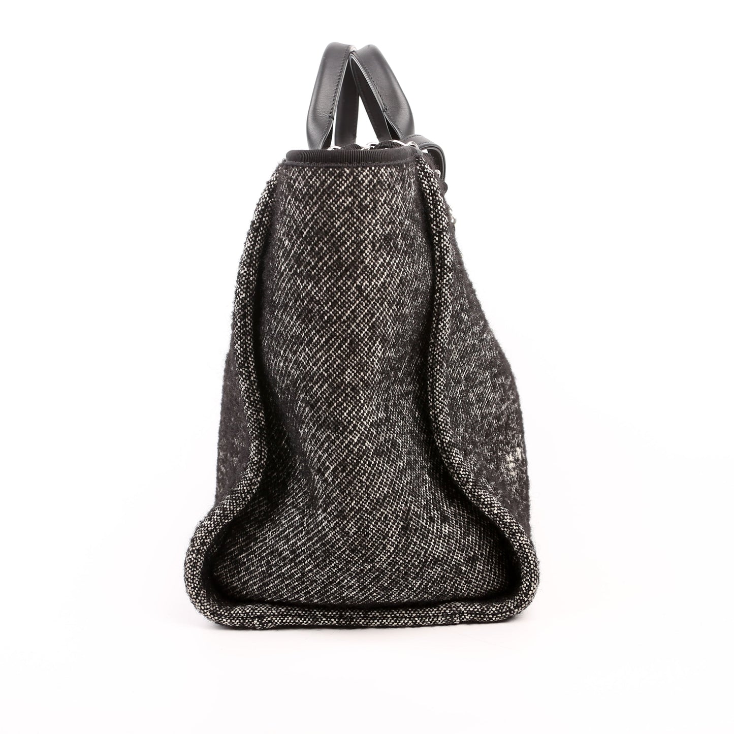 Chanel Deauville Medium Mixed Fibers Black Bag