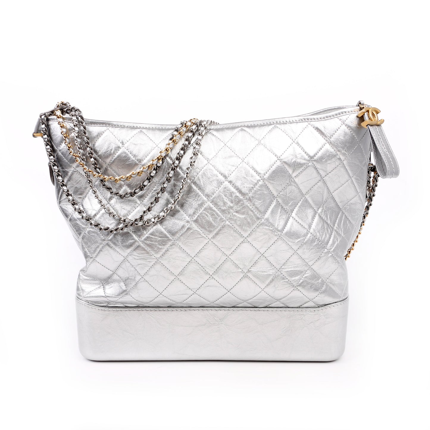 Chanel Gabrielle Hobo Large Silver Bag