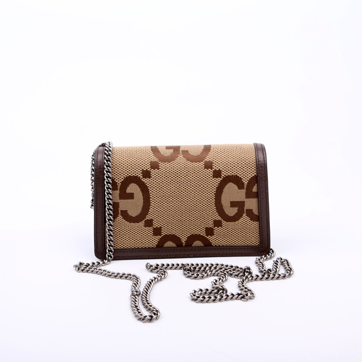 Gucci 476432 Dionysus Jumbo GG Super Mini Brown Bag