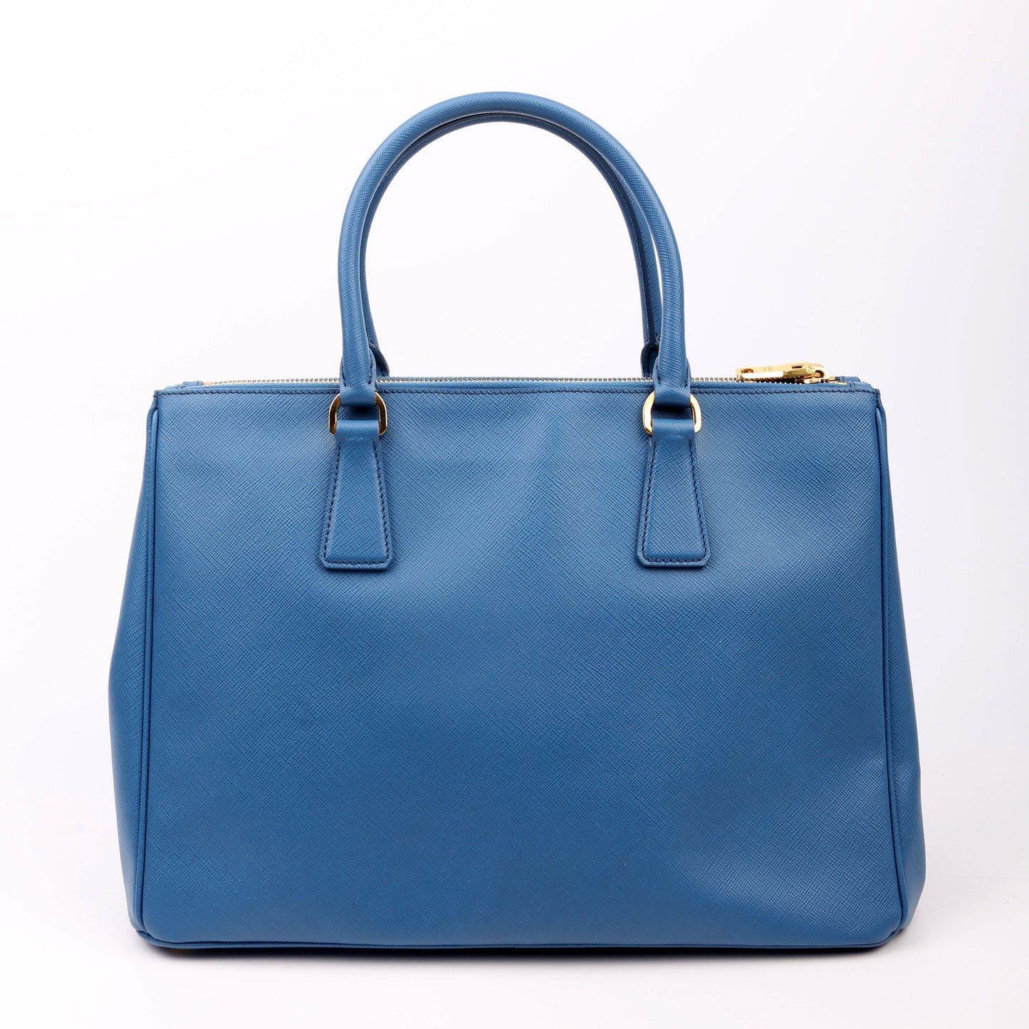 Prada Saffiano Galleria Medium Blue Bag