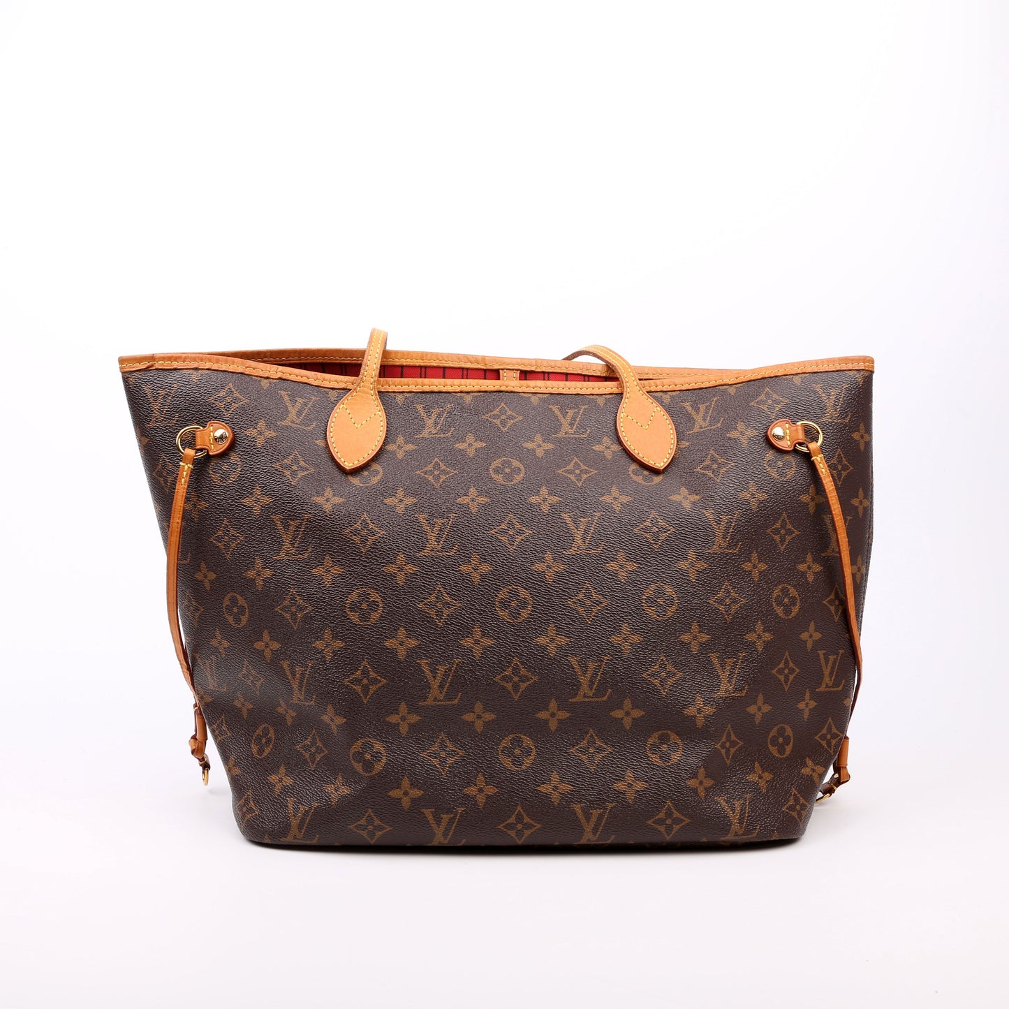 Louis Vuitton Neverfull With Wallet MM Monogram Red