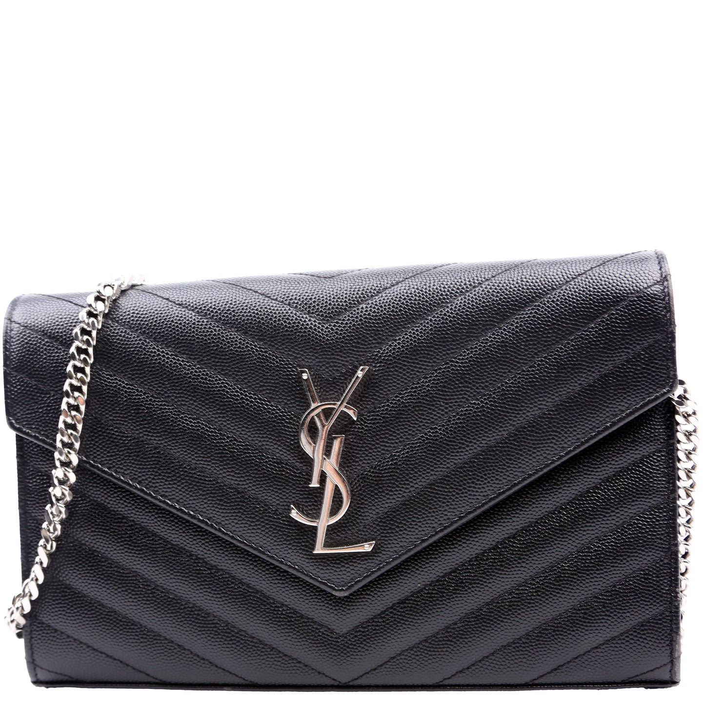 Saint Laurent Grain De Chain Wallet Black Bag