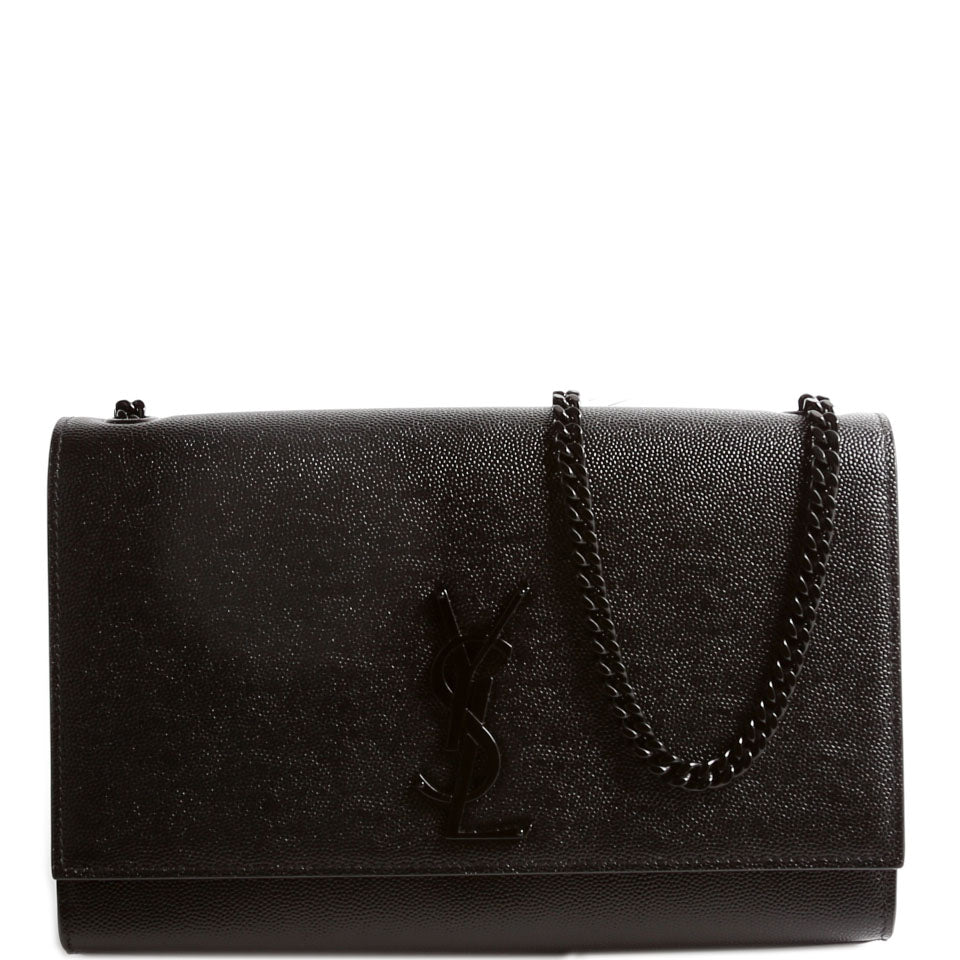 Saint Laurent Kate Satchel Grain Medium 364021 Black Bag