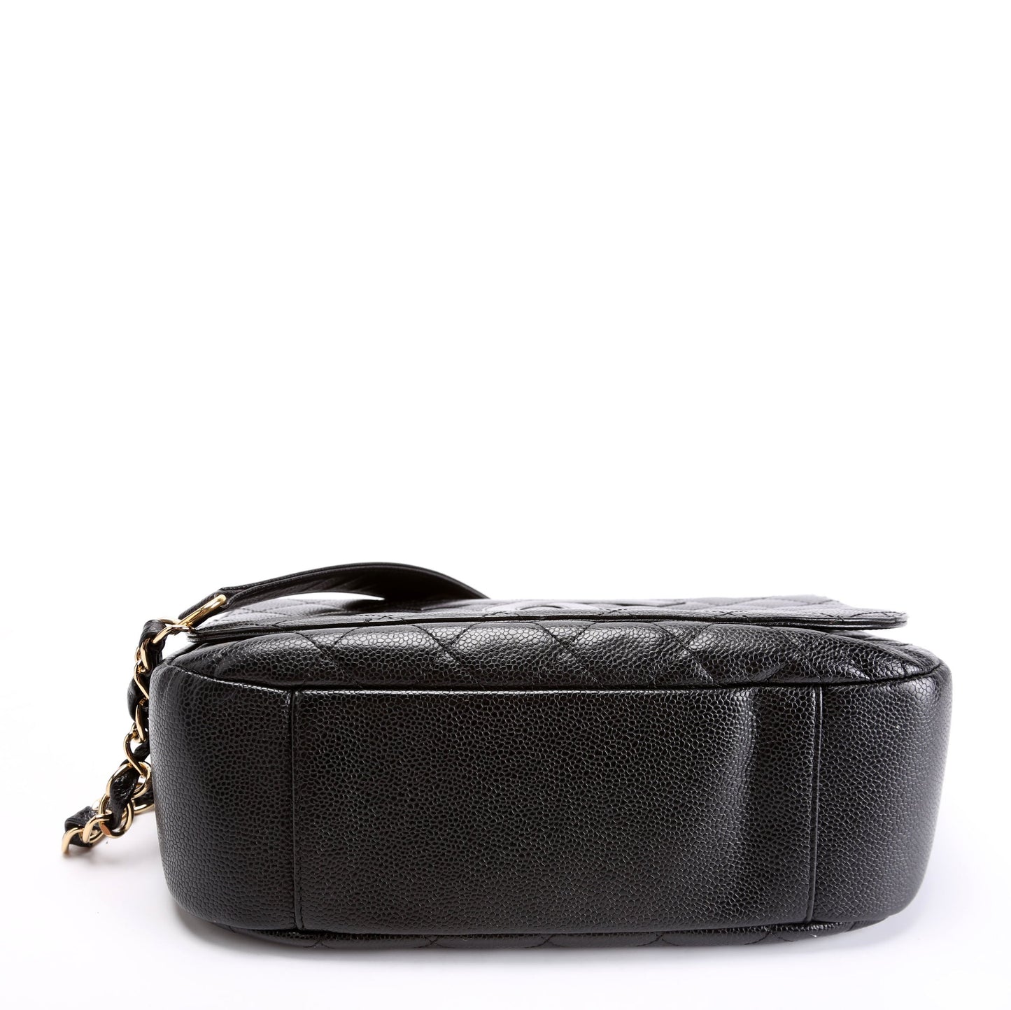 Chanel Timeless CC Medium Chain Flap Quilted Caviar 8M Black Bag