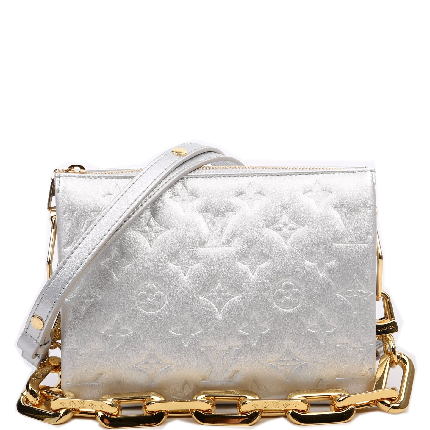 Louis Vuitton Coussin BB New Version Lambskin Sier