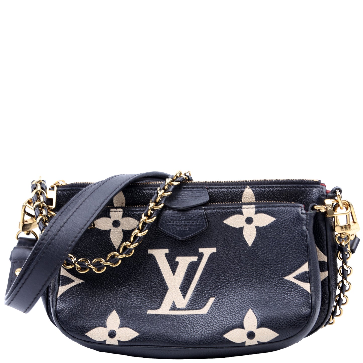 Louis Vuitton Multi Pochette Bicolor Empreinte Black/Beige