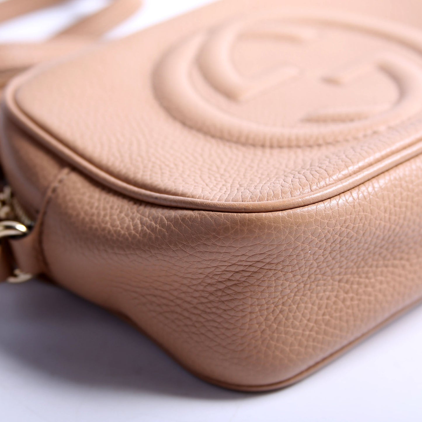 Gucci 308364 Soho Disco Crossbody Tan Bag