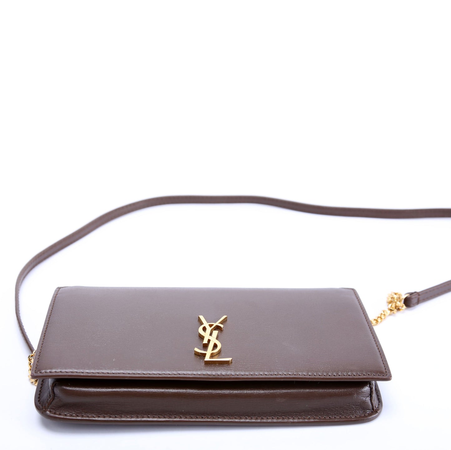 Saint Laurent 635095 Cassandra Phone Holder With Strap Brown Bag