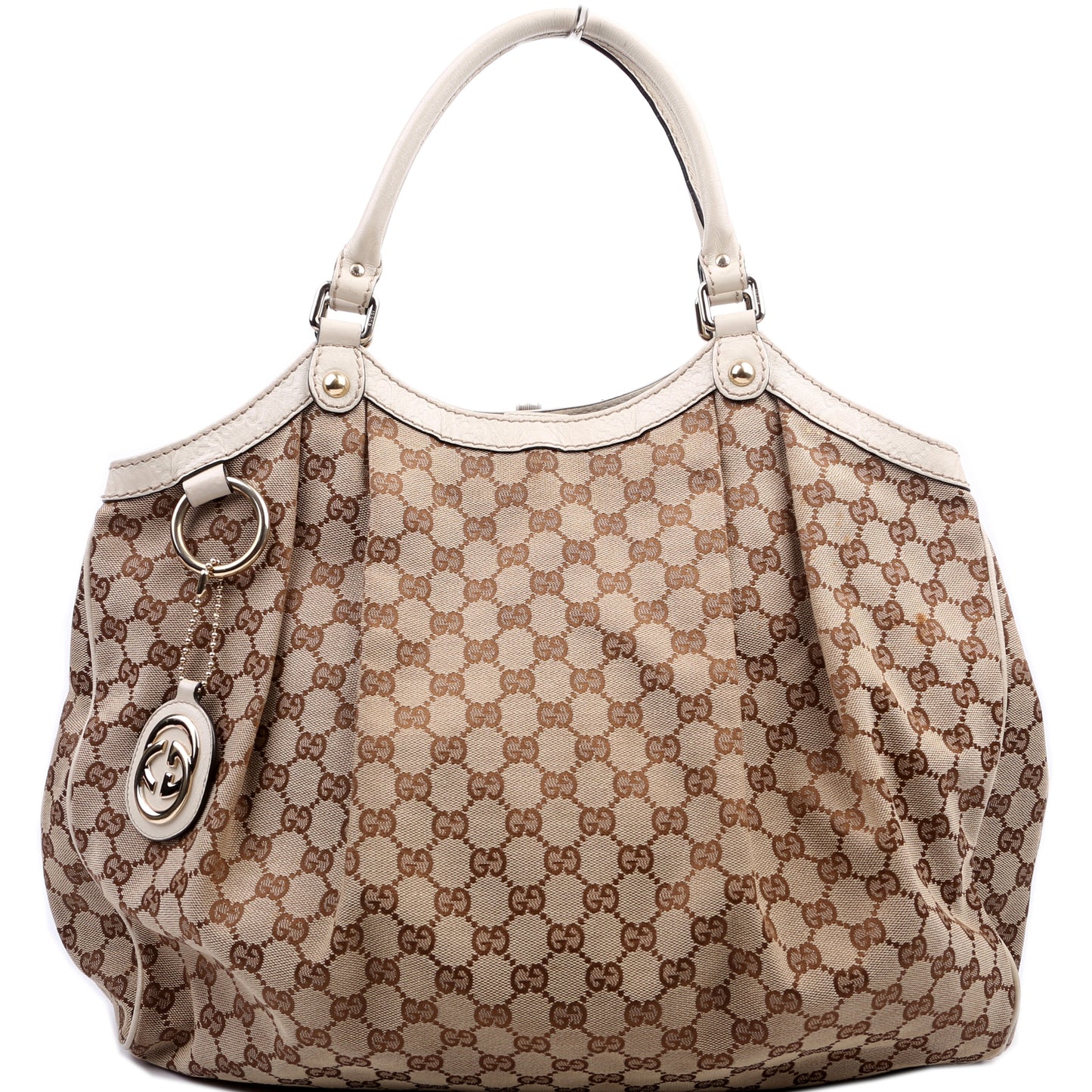 Gucci 211943 Sukey GG Canvas Large Bag