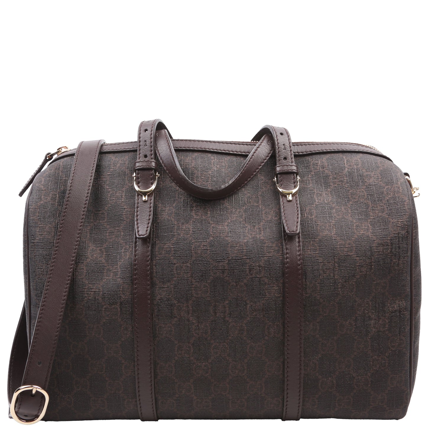 Gucci 322231 GG Supreme Boston Brown Bag