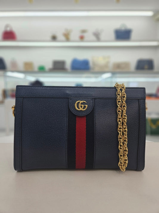 Gucci Chain Leather Crossbody