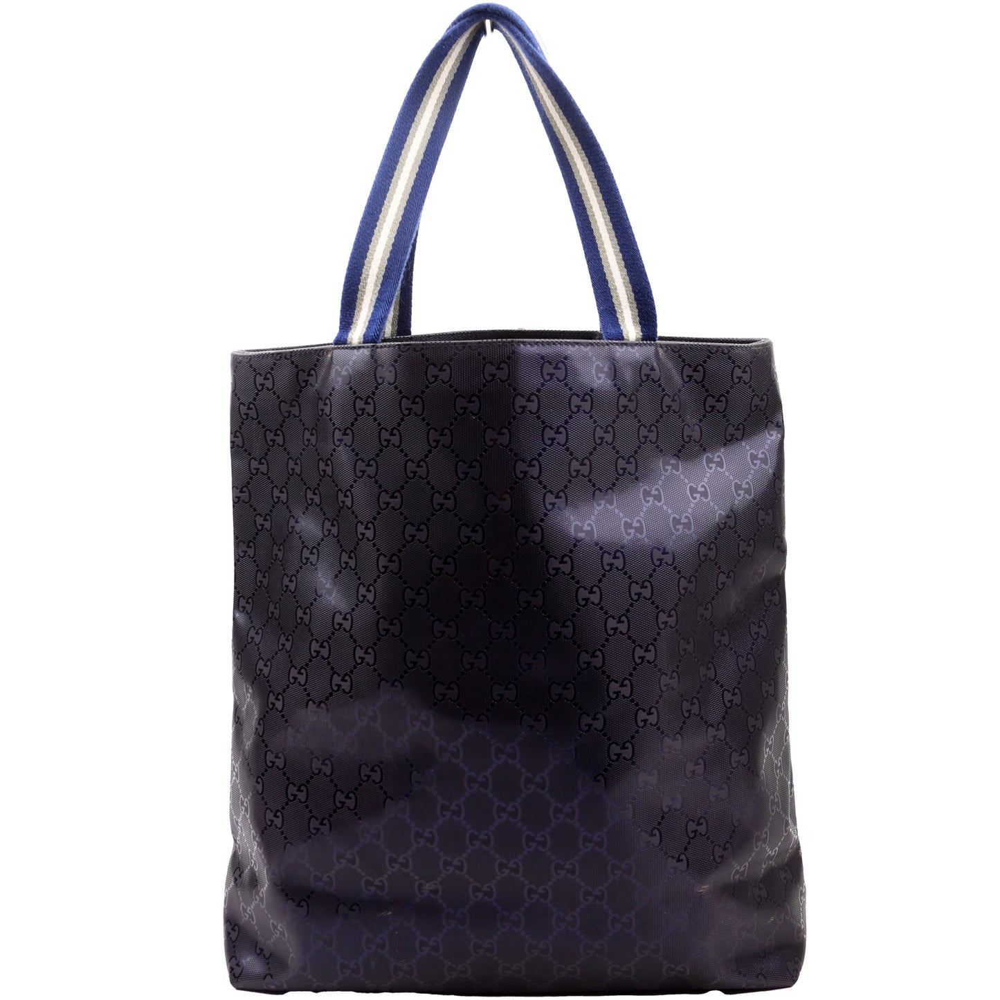 Gucci 337906 GG Imprime Tote Blue Bag