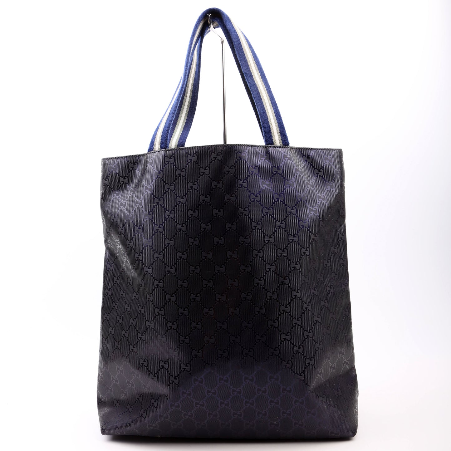 Gucci 337906 GG Imprime Tote Blue Bag