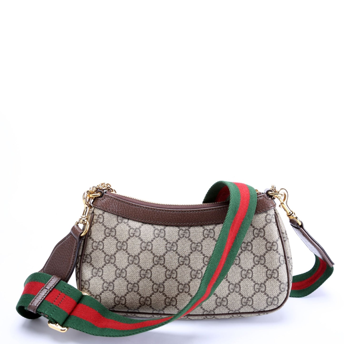 Gucci 735132 GG Supreme Small HandBrown Bag