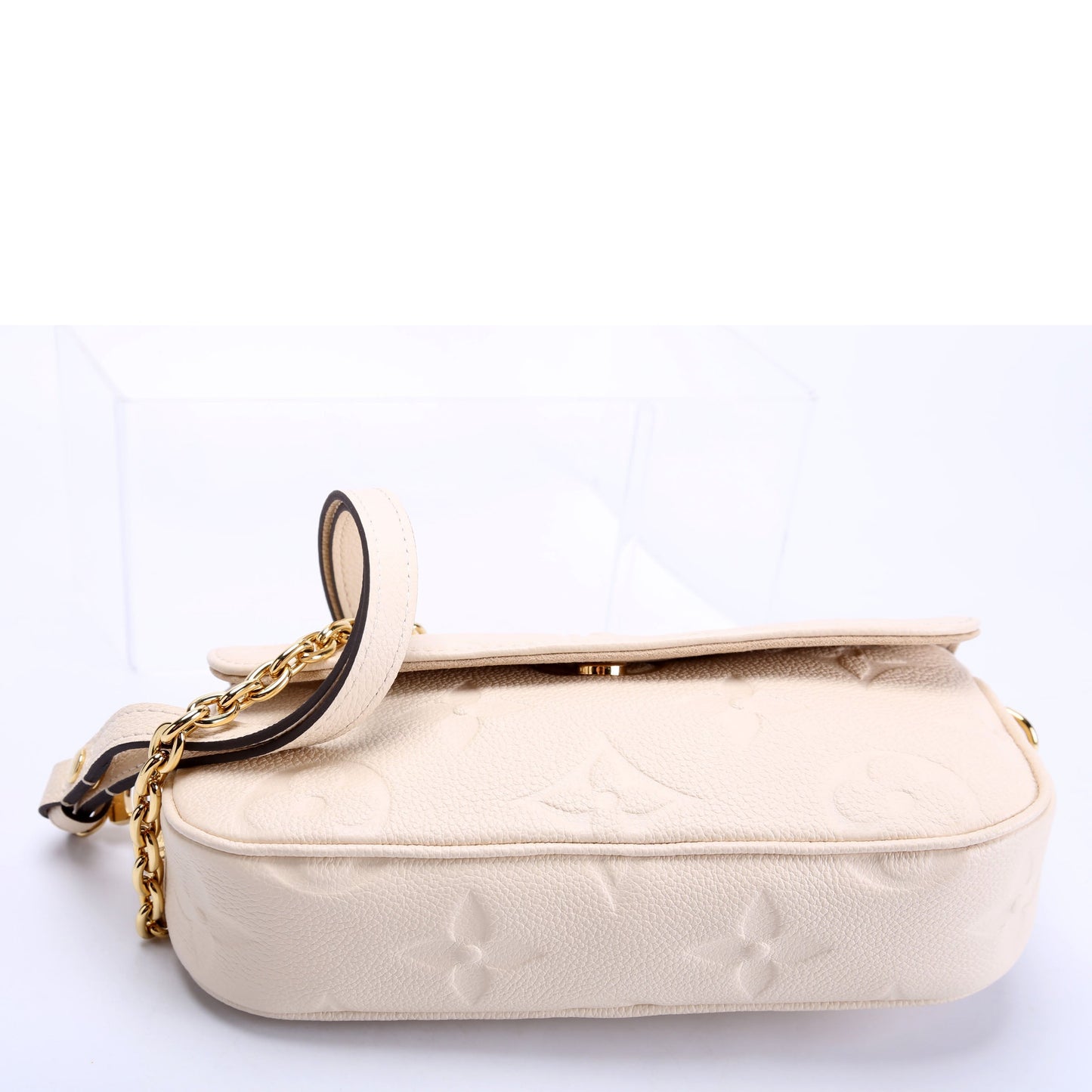 Louis Vuitton Ivy Wallet On Chain Empreinte Cream/Gold