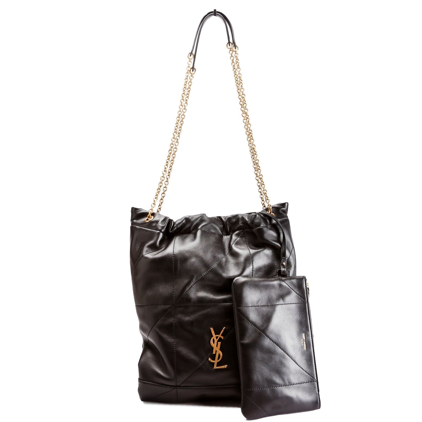 Saint Laurent 781666 Jamie 4.3 Pochon Lambskin Black Bag