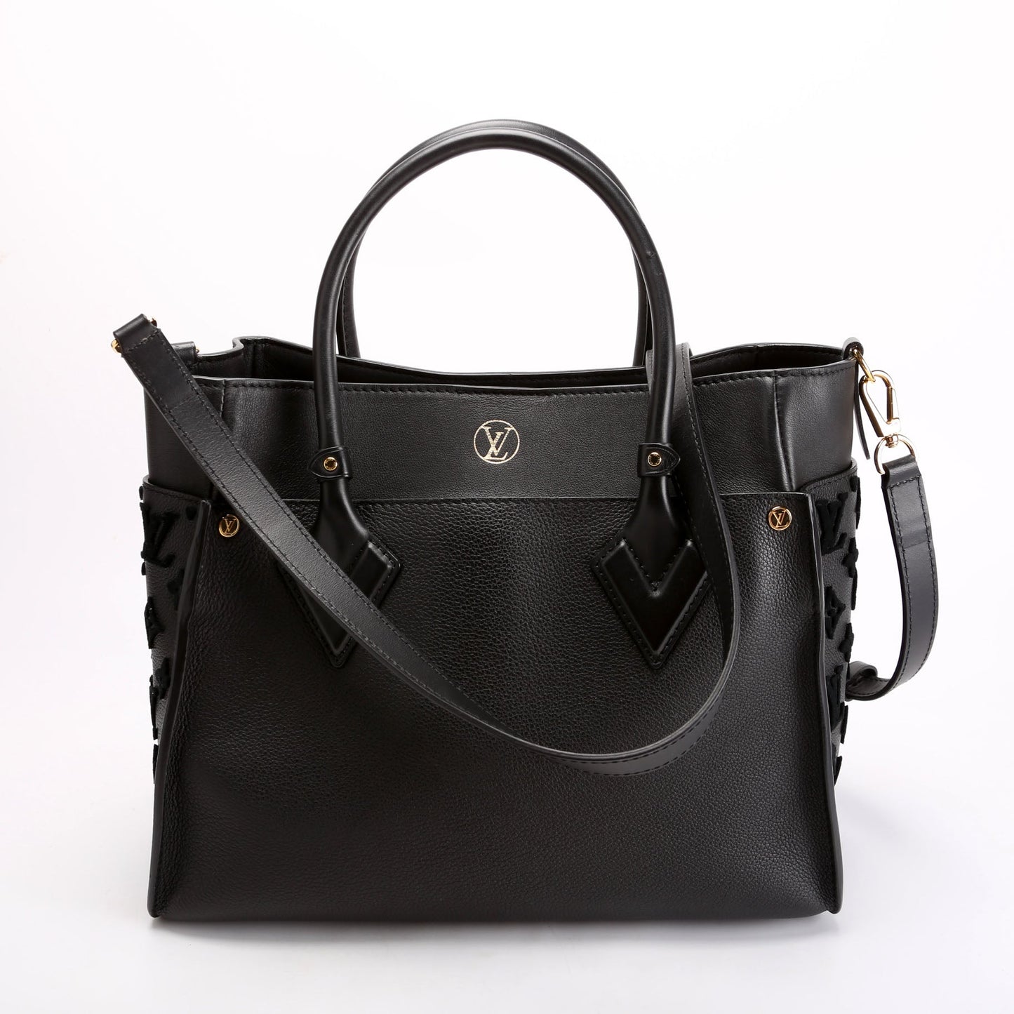Louis Vuitton On My Side MM Calfskin Black