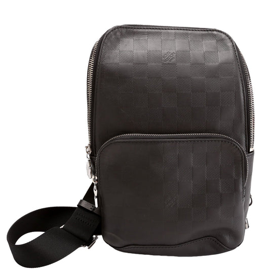 Louis Vuitton Avenue Sling Bag Infini Leather Black