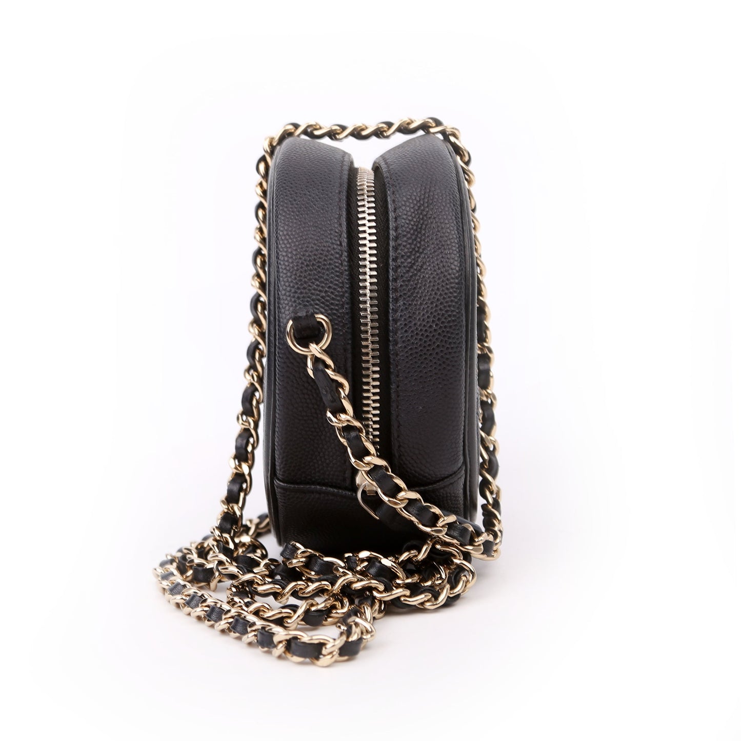 Chanel Filigree Round Crossbody 29M Black Bag