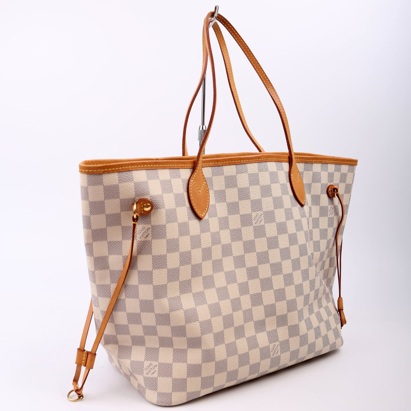 Louis Vuitton Neverfull With Wallet MM Damier Azur