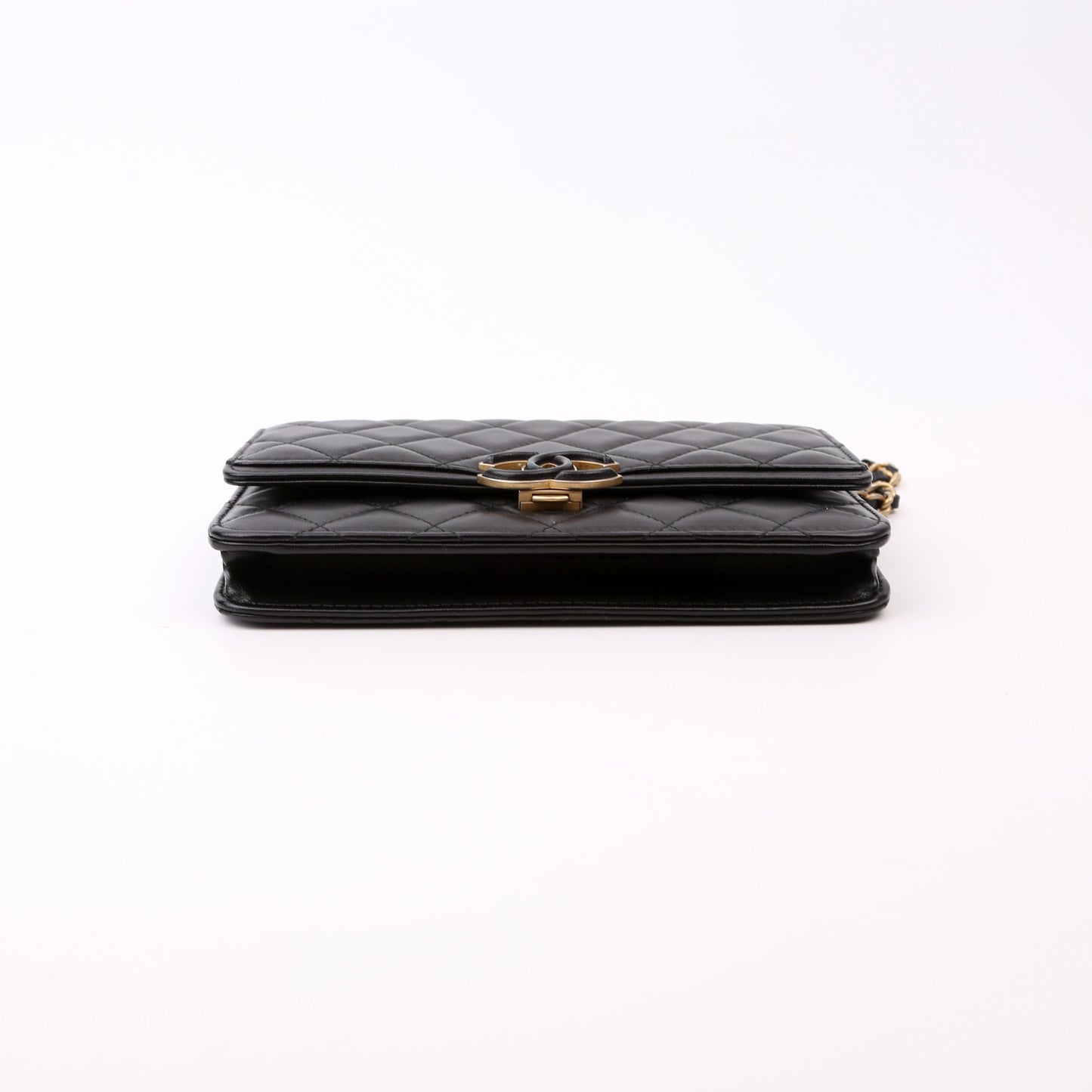 Chanel WOC CC Chic Quilted Lambskin Black Bag