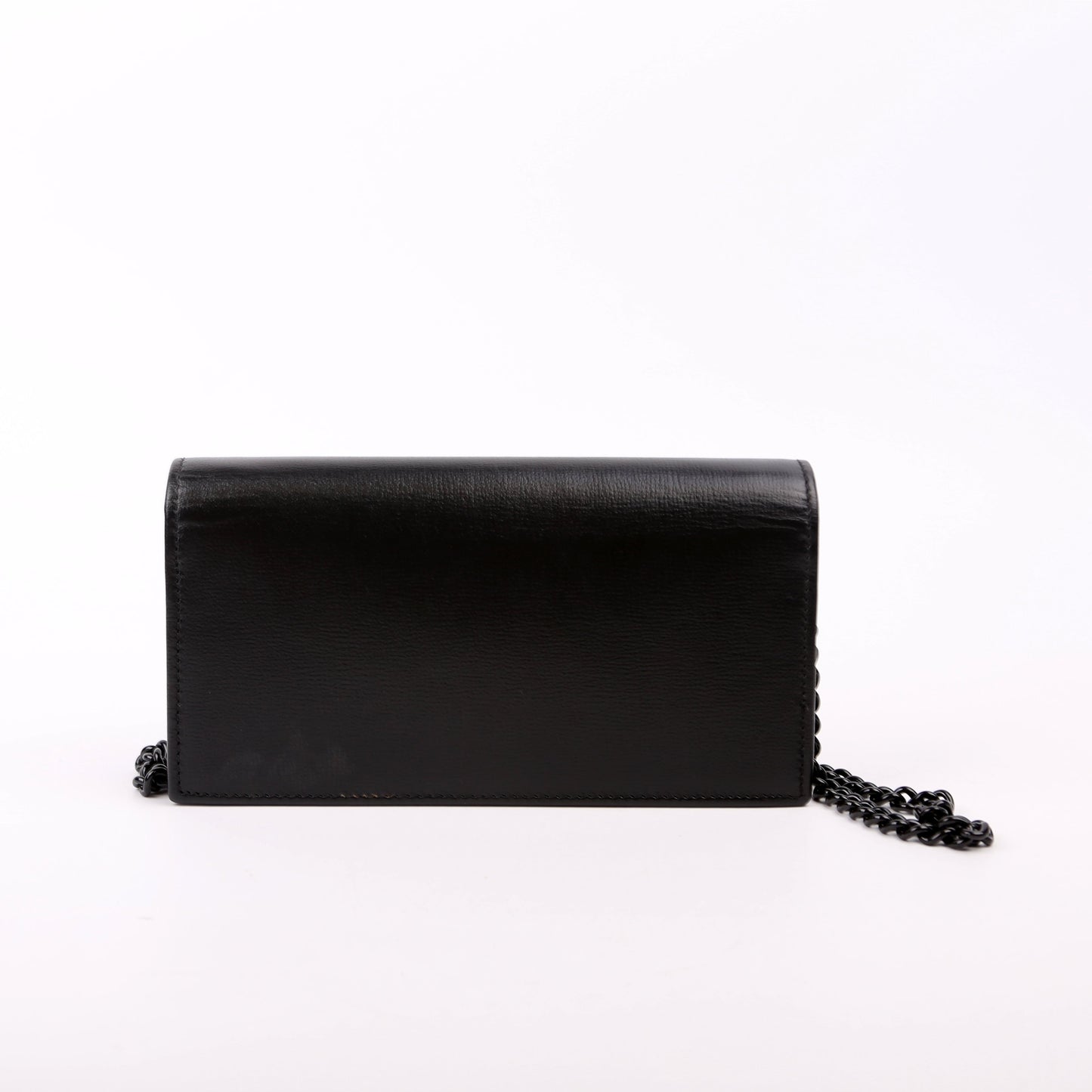 Gucci 621892 Horsebit 1955 Wallet W/ Chain Black Bag