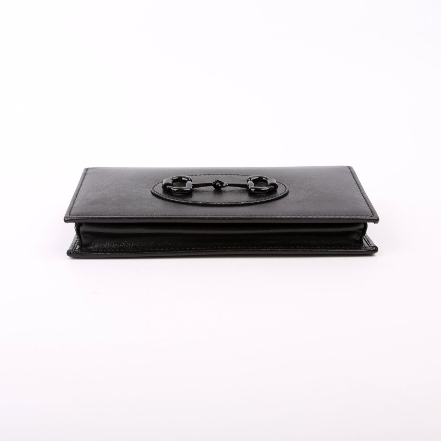 Gucci 621892 Horsebit 1955 Wallet W/ Chain Black Bag