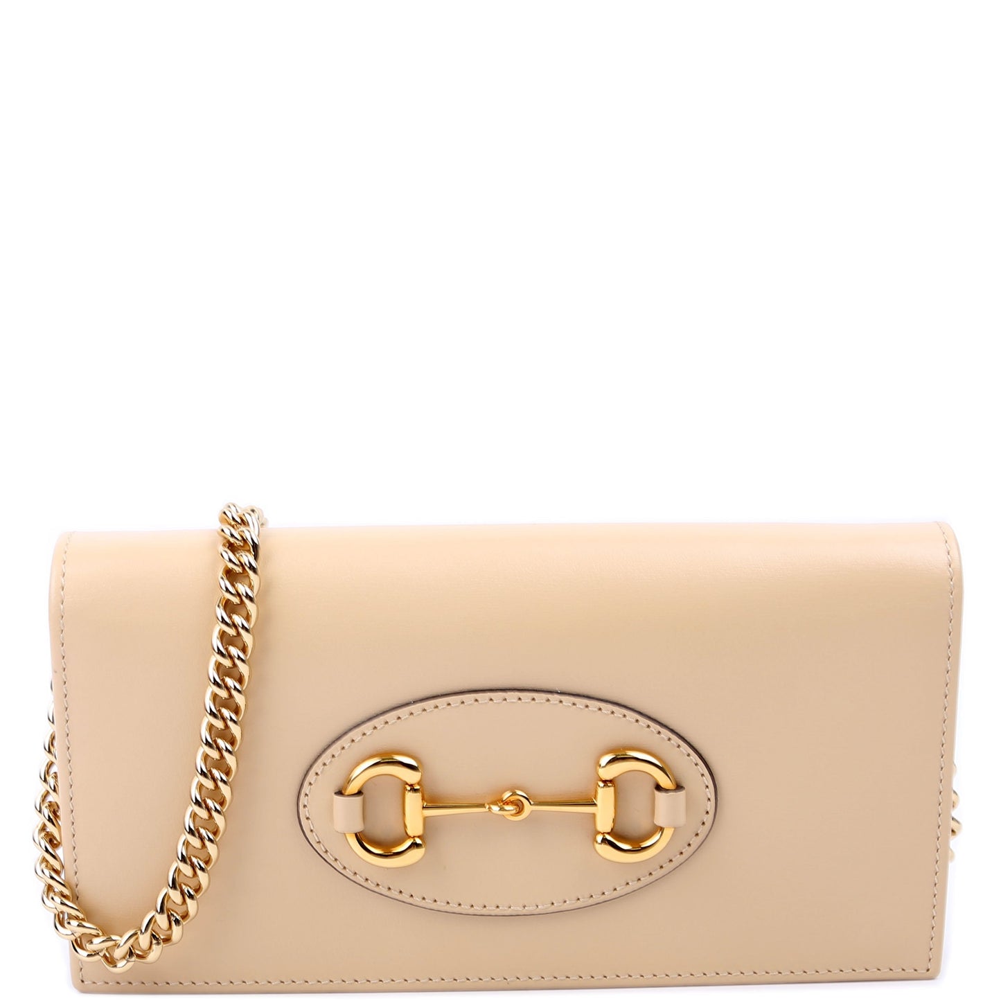 Gucci 621892 Horsebit 1955 Wallet With Chain Tan Bag