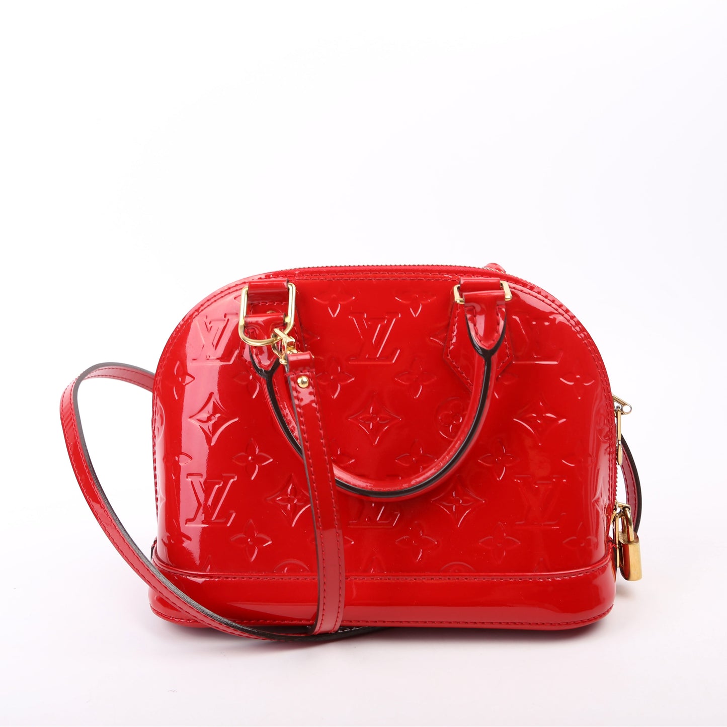 Louis Vuitton Alma BB Vernis Red