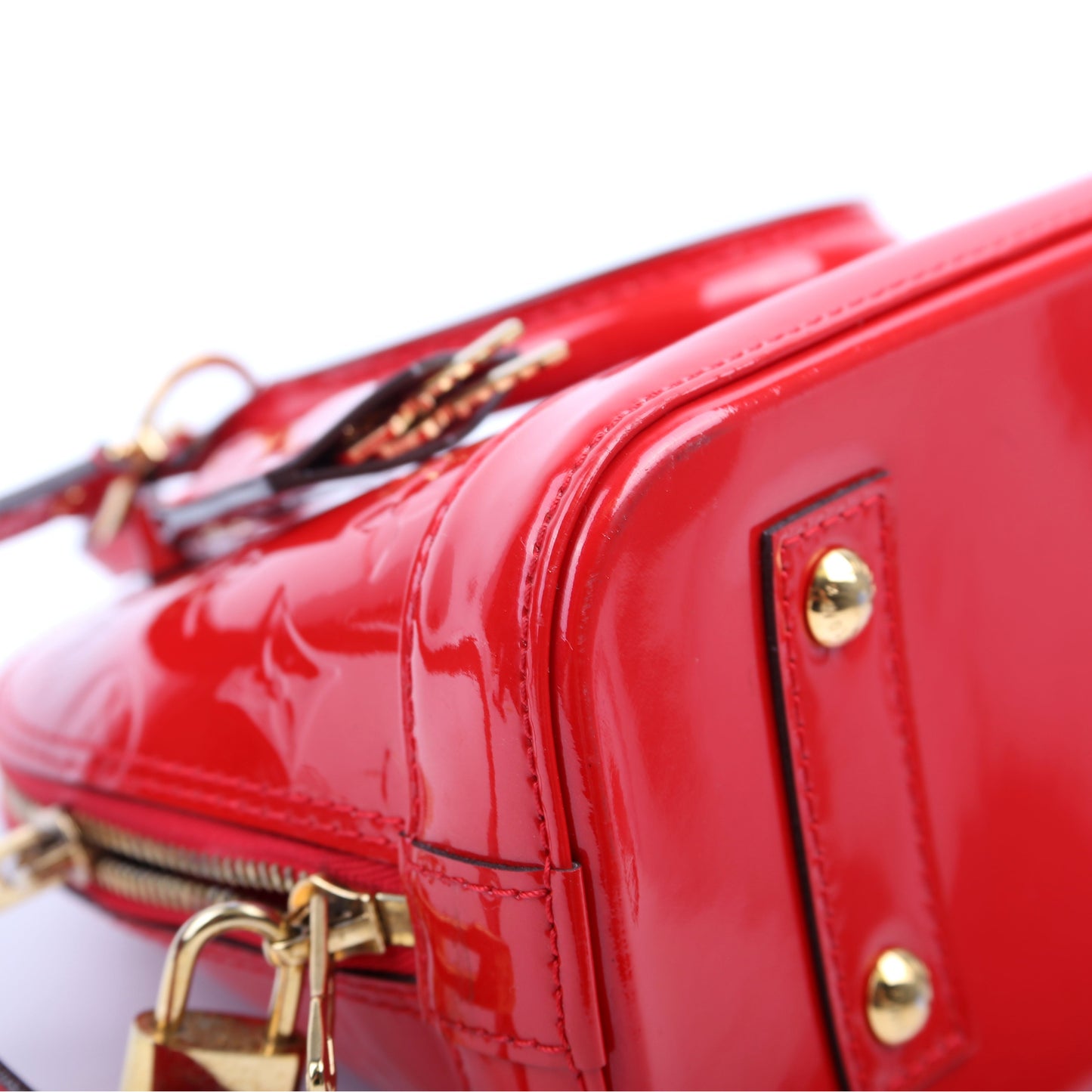 Louis Vuitton Alma BB Vernis Red