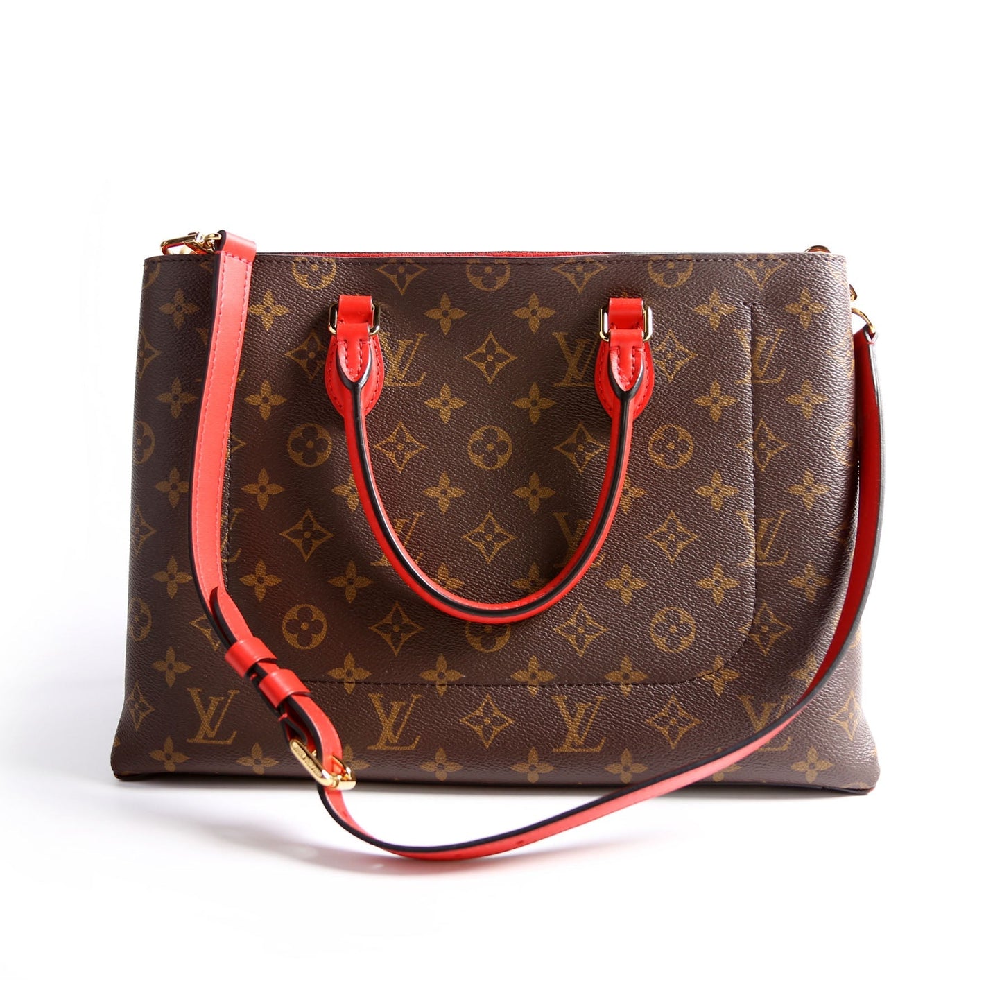 Louis Vuitton Flower Tote Monogram Red