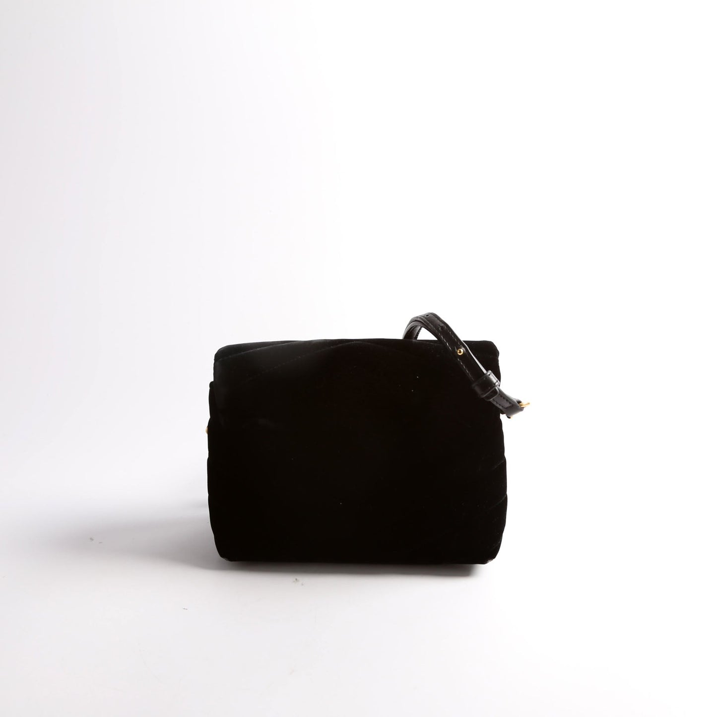 Saint Laurent LouLou Satchel Top Crossbody Velvet 467072 Black Bag