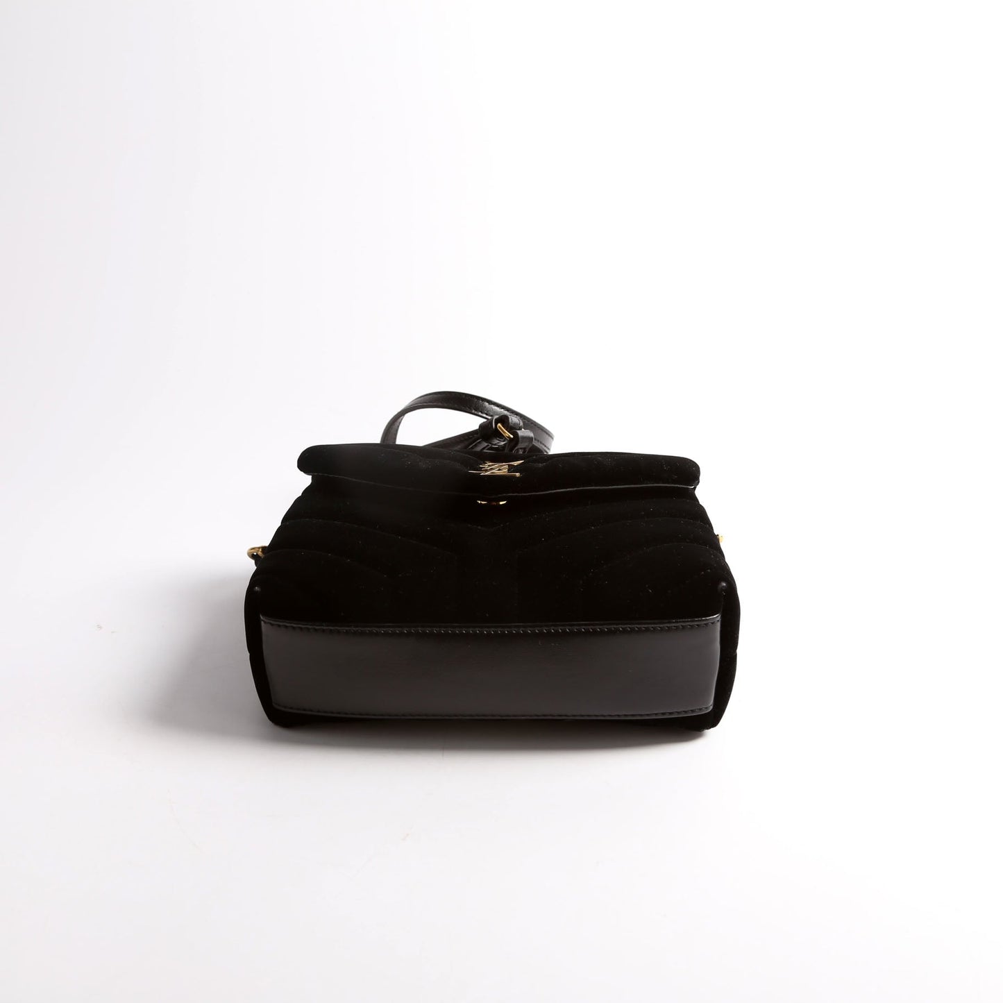Saint Laurent LouLou Satchel Top Crossbody Velvet 467072 Black Bag
