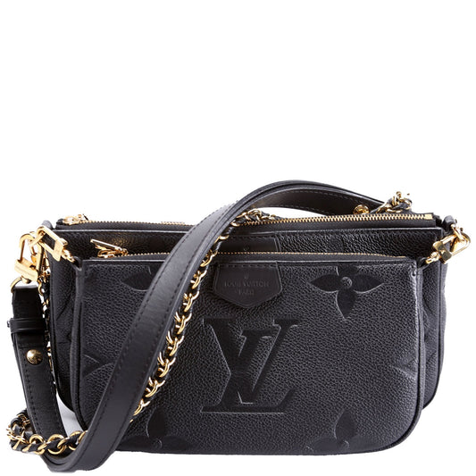 Louis Vuitton Multi Pochette Empreinte Black