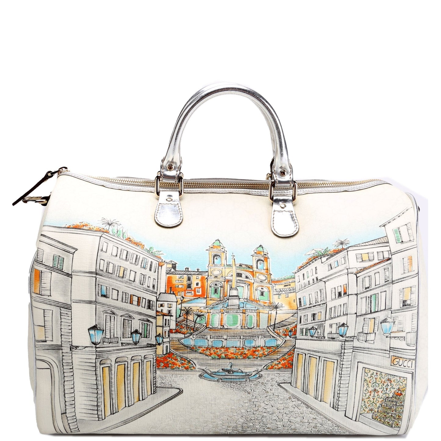 Gucci 196020 GG Supreme Roma Exclusive Joy Boston Large Bag