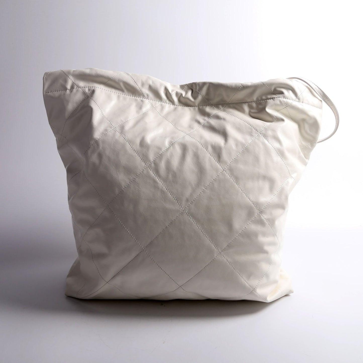 Chanel 22 Quilted Large Hobo White Bag