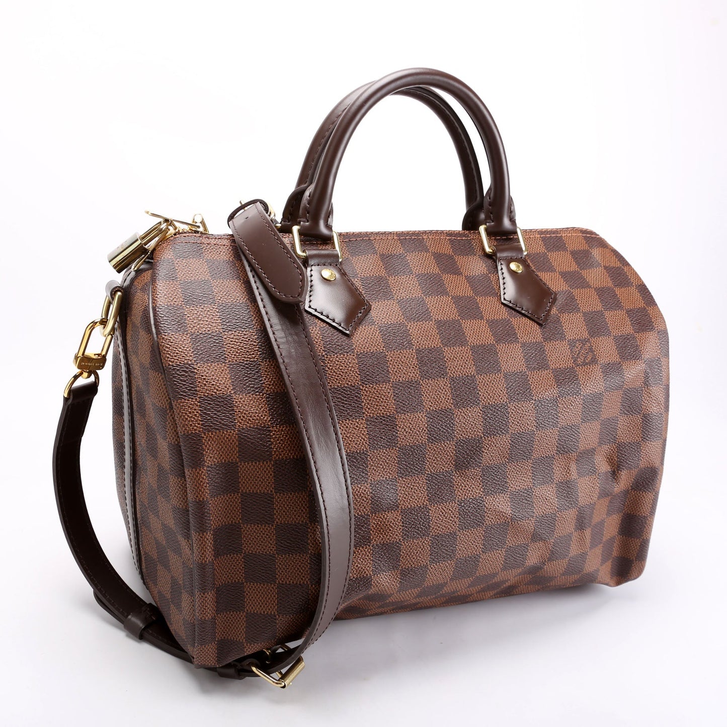 Louis Vuitton Speedy 30 Bandouliere Damier Ebene