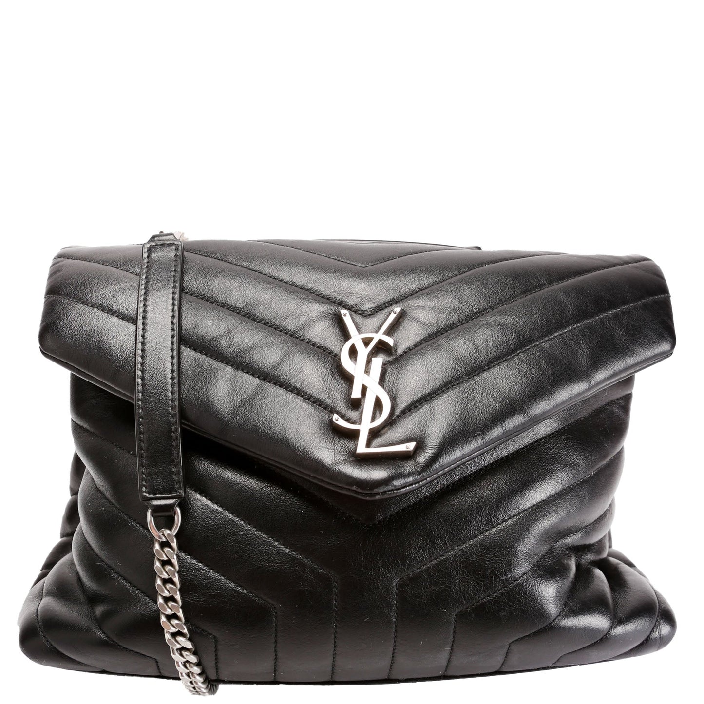 Saint Laurent LouLou Medium Quilted 574946 Black Bag