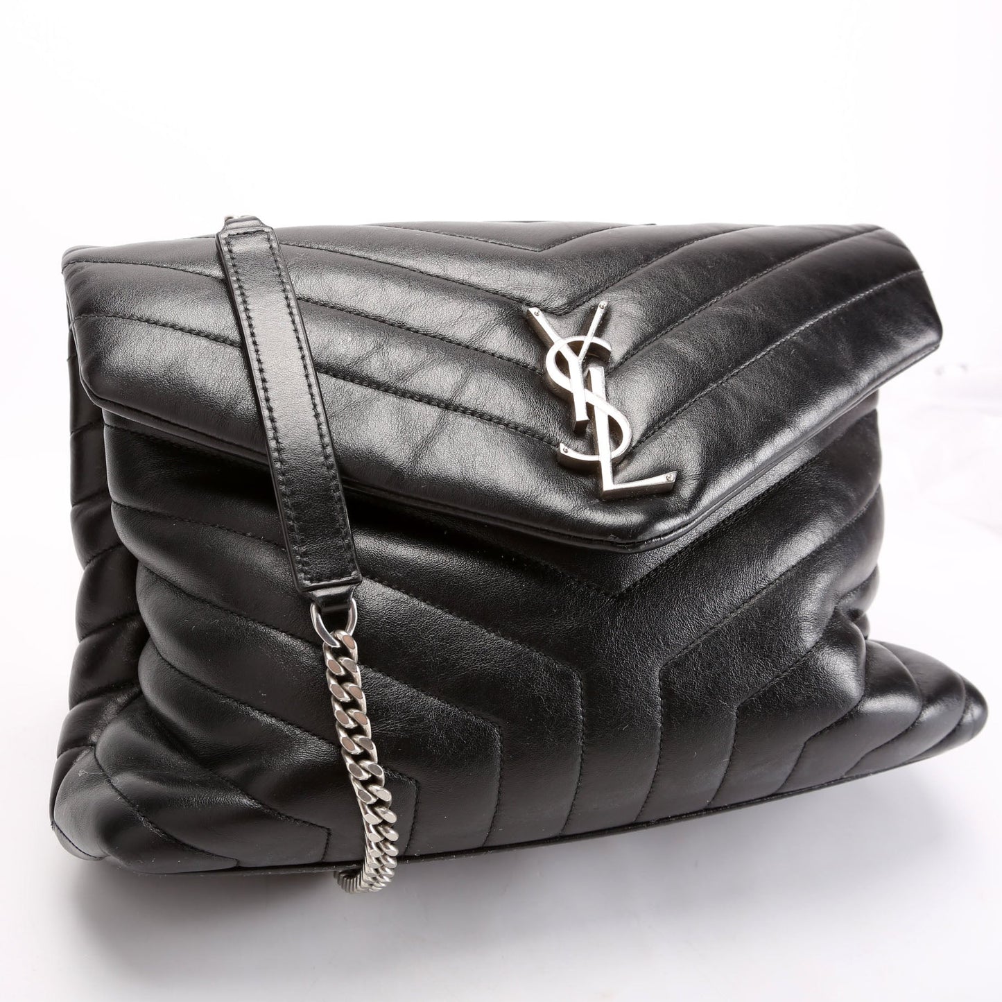 Saint Laurent LouLou Medium Quilted 574946 Black Bag
