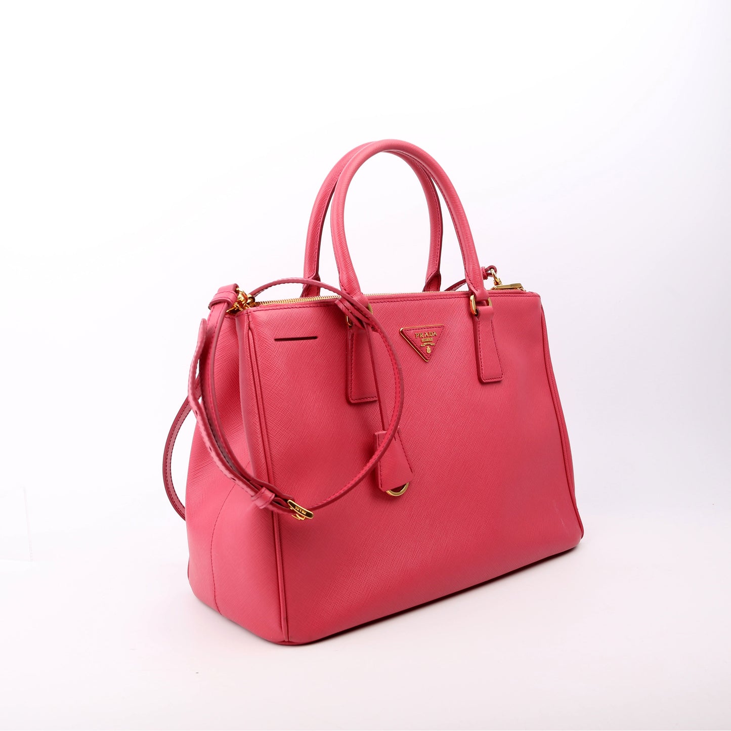 Prada Saffiano Galleria Medium Pink Bag