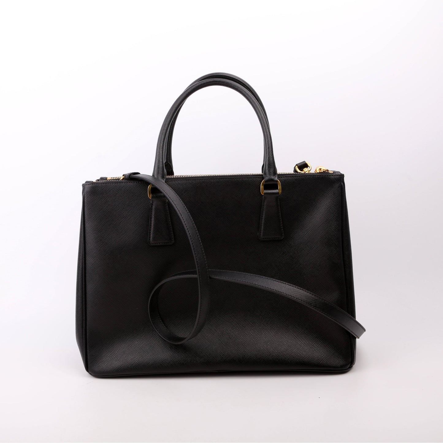 Prada Saffiano Galleria Medium Black Bag
